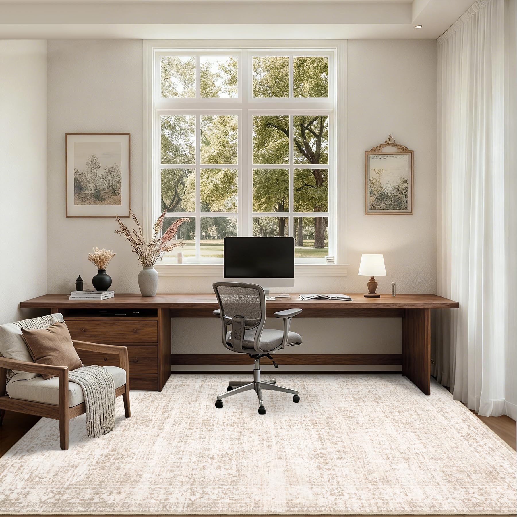ExpediX 5x7 rug in a living room setup with furniture