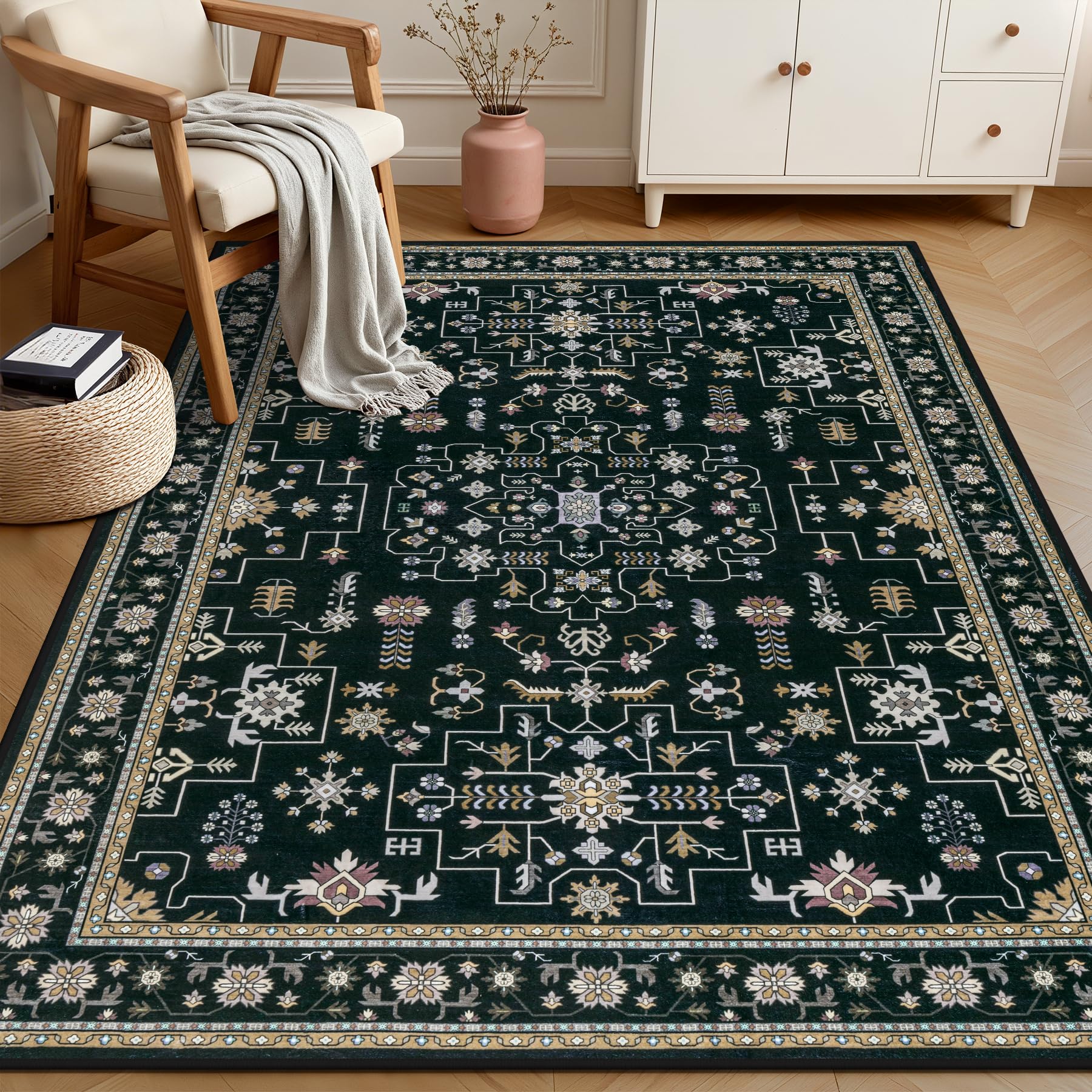 ExpediX 5x7 rug ultra-soft surface provides cozy underfoot in any room