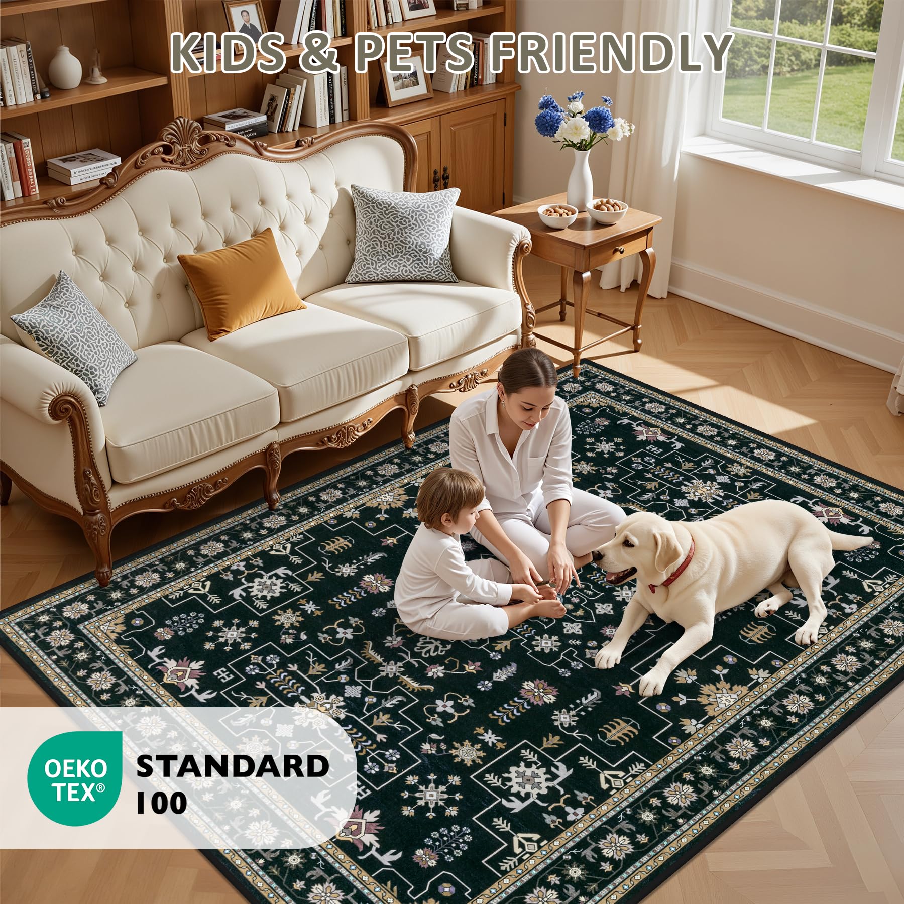 ExpediX 5x7 rug complements living rooms, bedrooms, and home offices