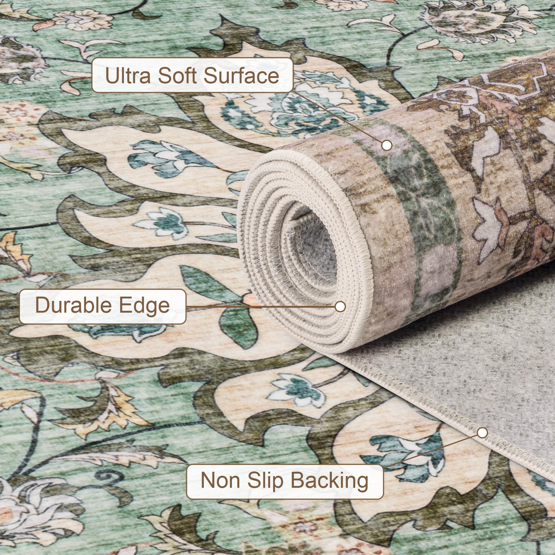 ExpediX 5x7 rug ideal for living rooms and hallways.
