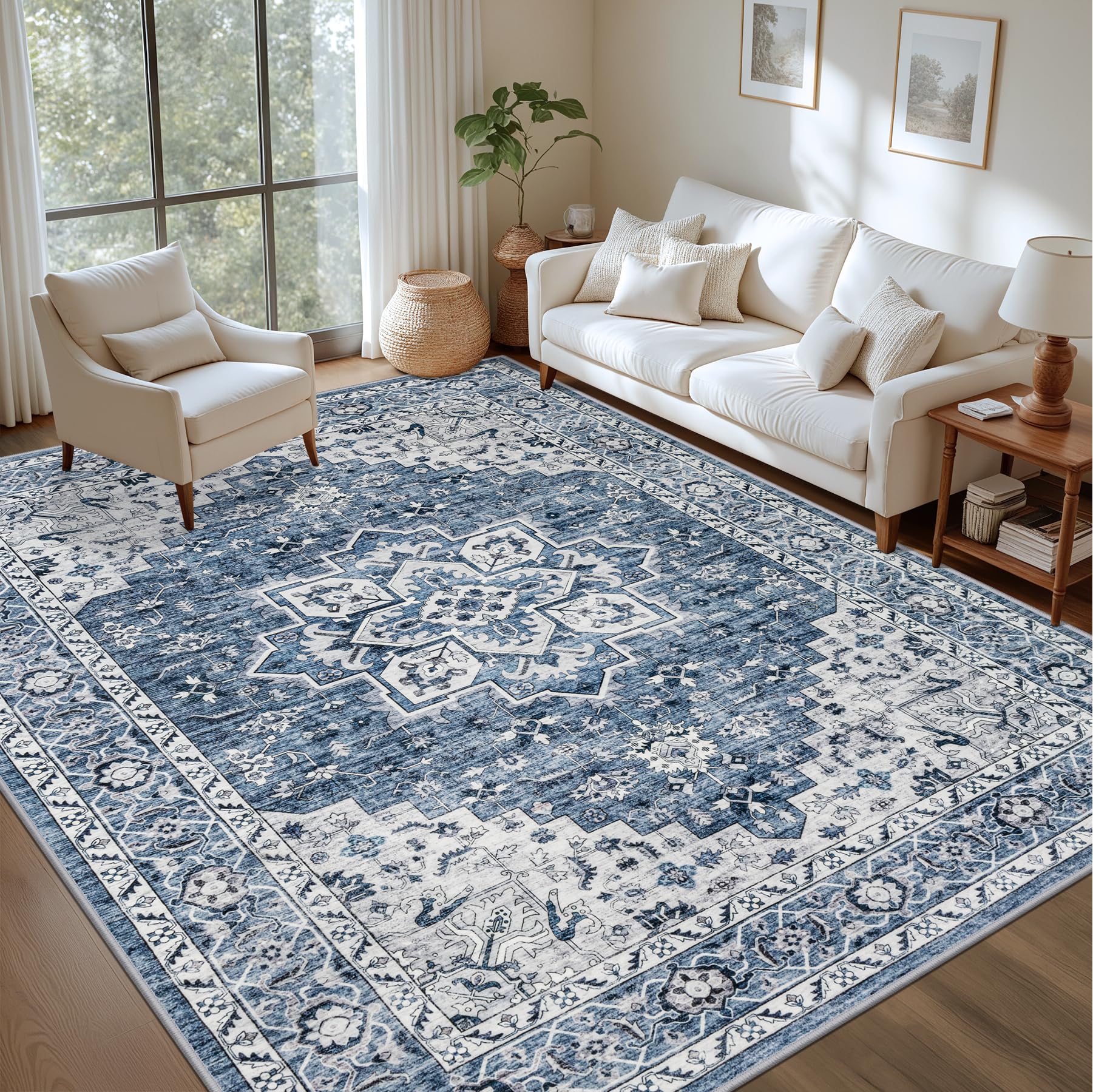 ExpediX washable fabric rug supports easy cleaning for busy homes