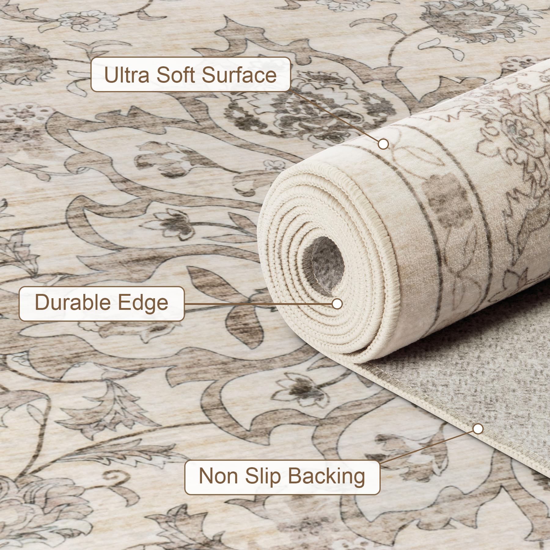 ExpediX living room 5x7 rug creates a focal point in any space.