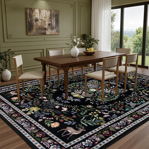 ExpediX machine-washable area rug for easy cleanups and convenience