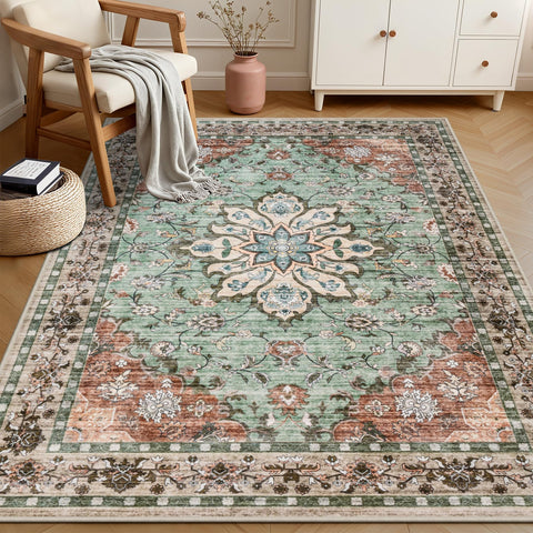 ExpediX rug with non-slip backing stays in place on hard floors