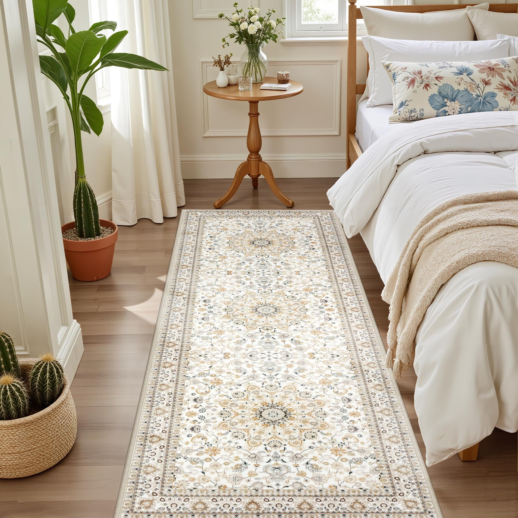 ExpediX stain-resistant washable rug keeps hallways looking clean.