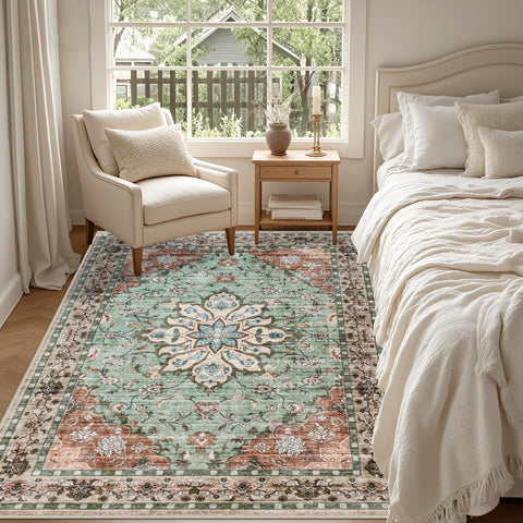 ExpediX washable rug resists stains and cleans up easily