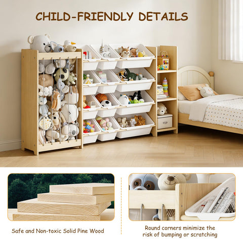 EXPERLAM central 12-bin area for organized toy sorting