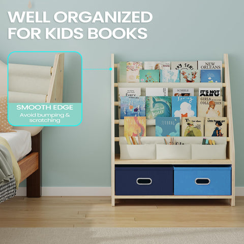 EXPERLAM versatile bookshelf for kids' rooms, nurseries, and classrooms