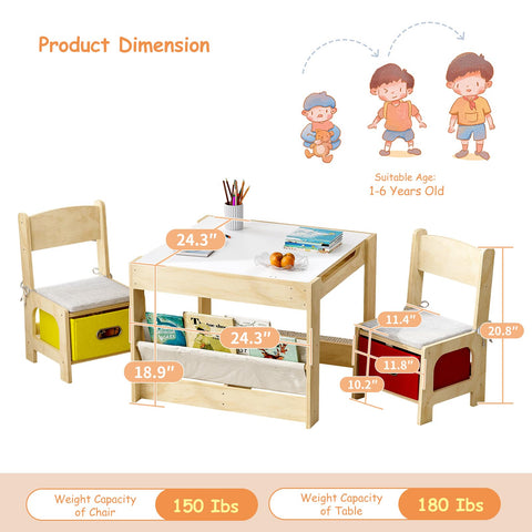 Experlam Smooth Sanded Edges on table and chair for safe play