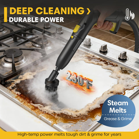 Child-lock safety system on Expertcun steam cleaner prevents accidental use