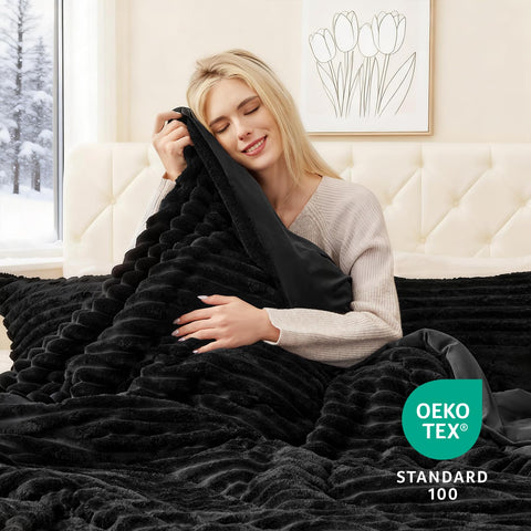 EXQ Home close-up of premium flannel fabric highlighting softness