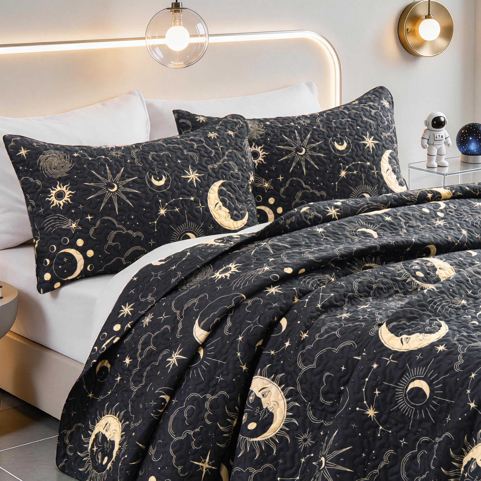 EXQ Home close-up stitching highlights durable multilayer construction