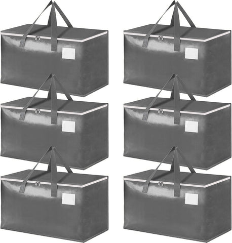 Exquerece three-layer reinforced moving bags with 93L capacity for organized packing.