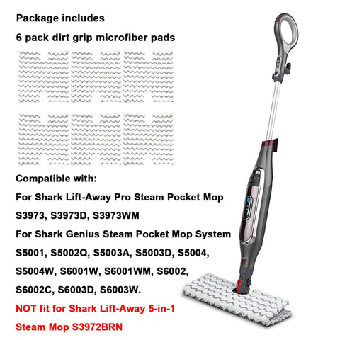 Extolife Shark sandwich-mesh back enhances steam flow for quick, thorough cleaning