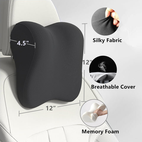 EXUIKO headrest ergonomic pillow with breathable cover for skin comfort