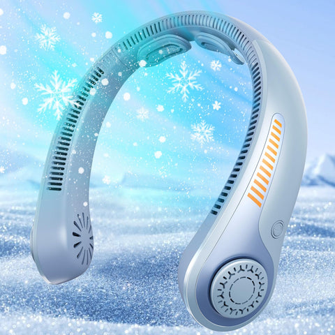EYERZ portable neck fan front view with full surround cooling
