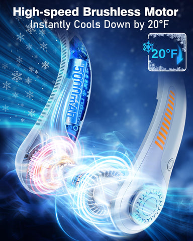 EYERZ neck fan rear battery pack for long-lasting power