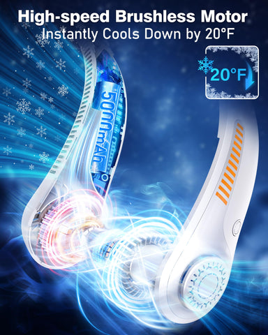 EYERZ portable neck fan charging setup for quick recharge and long-lasting cooling