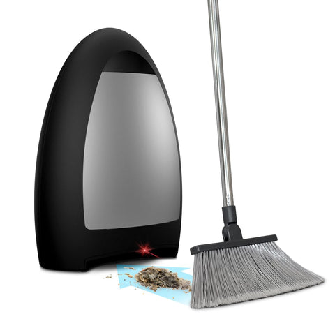 EyeVac Home Touchless Dustpan front view enables quick, effortless cleaning.