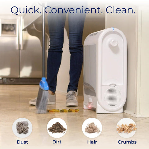EyeVac Pro hands-free operation activated by sensors during sweeping.