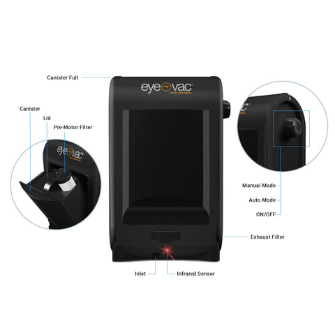 EyeVac Pro handles pet hair cleanup on hard floors efficiently.