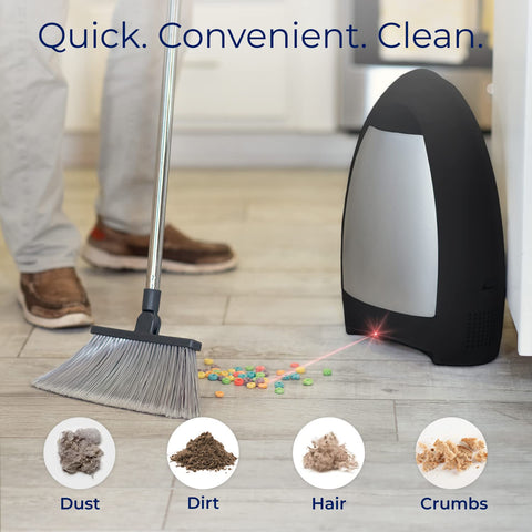 EyeVac sensor activation in action enables hands-free sweeping.