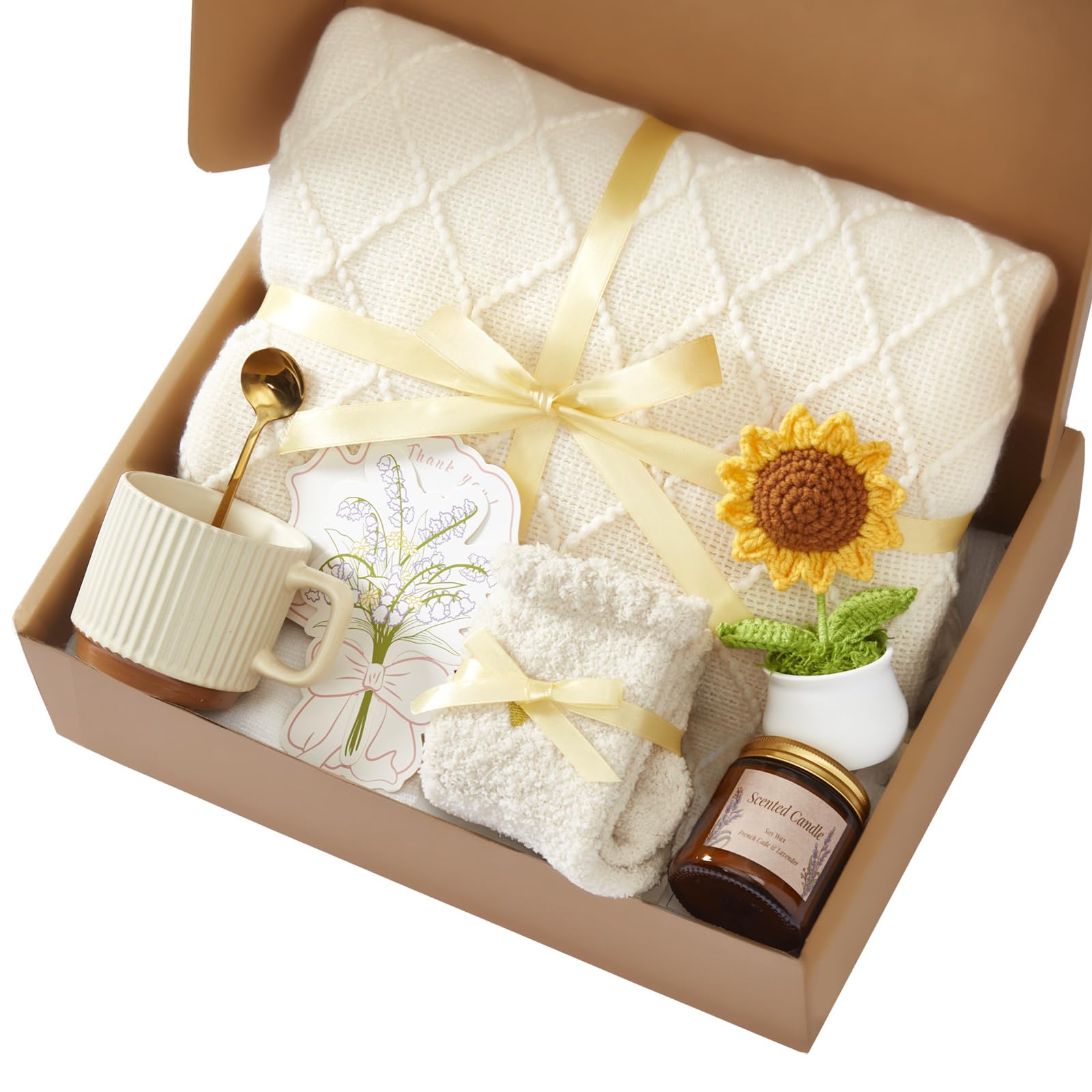 eygcfy birthday gift box with sunflower bouquet for her special day