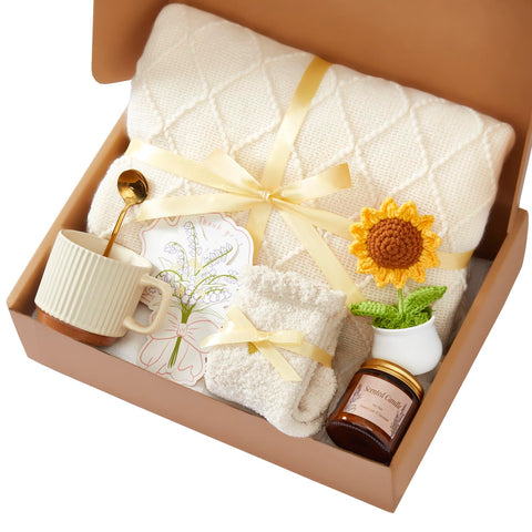 eygcfy birthday gift box with sunflower bouquet for her special day