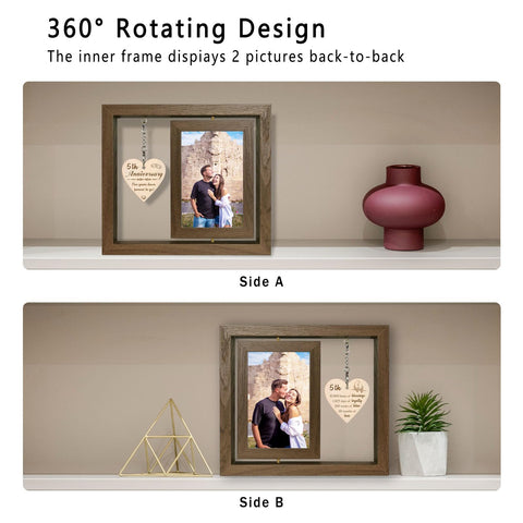 EYITUPC real glass cover protects memories in a clear display.