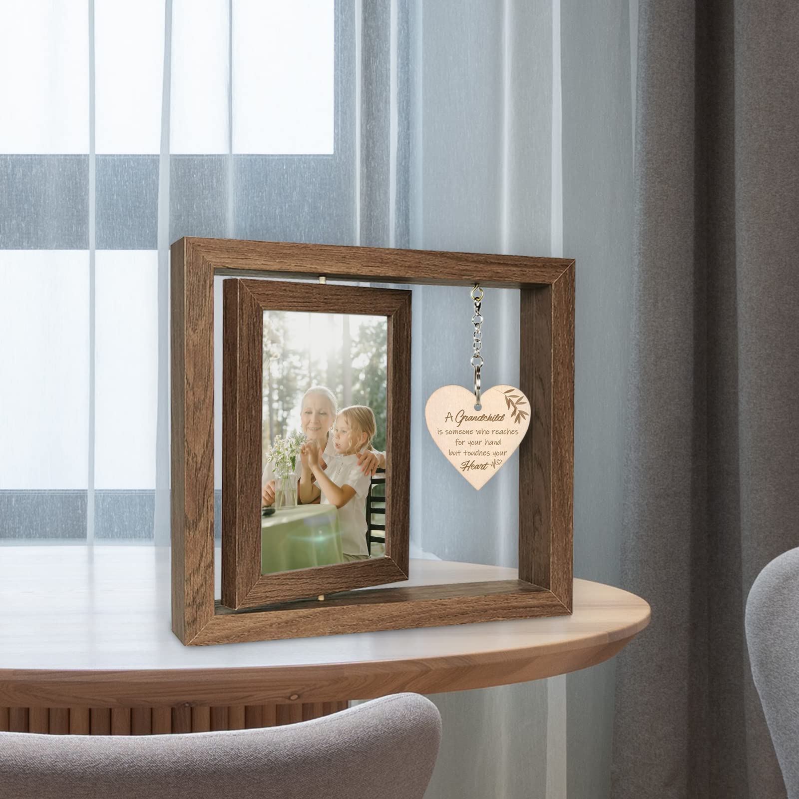 EYITUPC heart-etched quote display featuring a meaningful family message