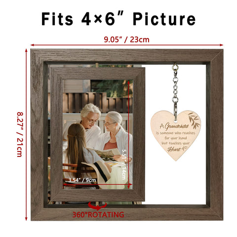 EYITUPC natural finish wood frame complements rustic and modern interiors