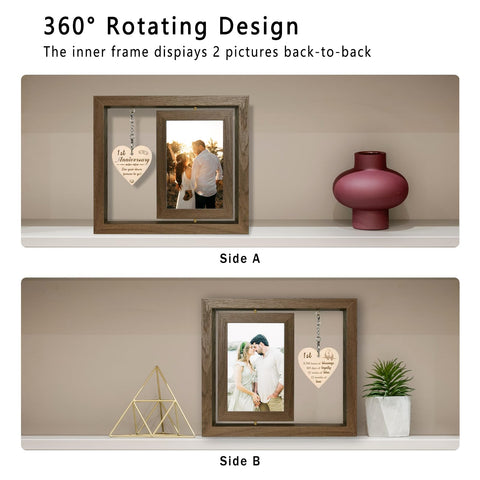 EYITUPC frame real glass cover protects memories vividly.