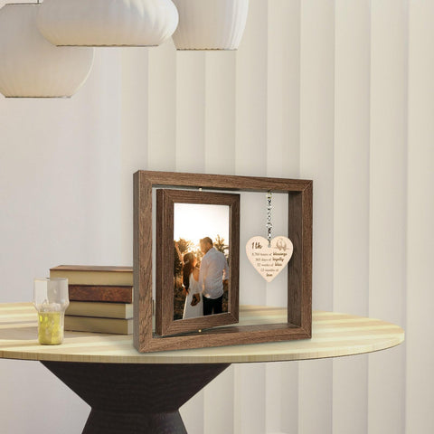 EYITUPC frame features heart-etched quote for sentimental touch.