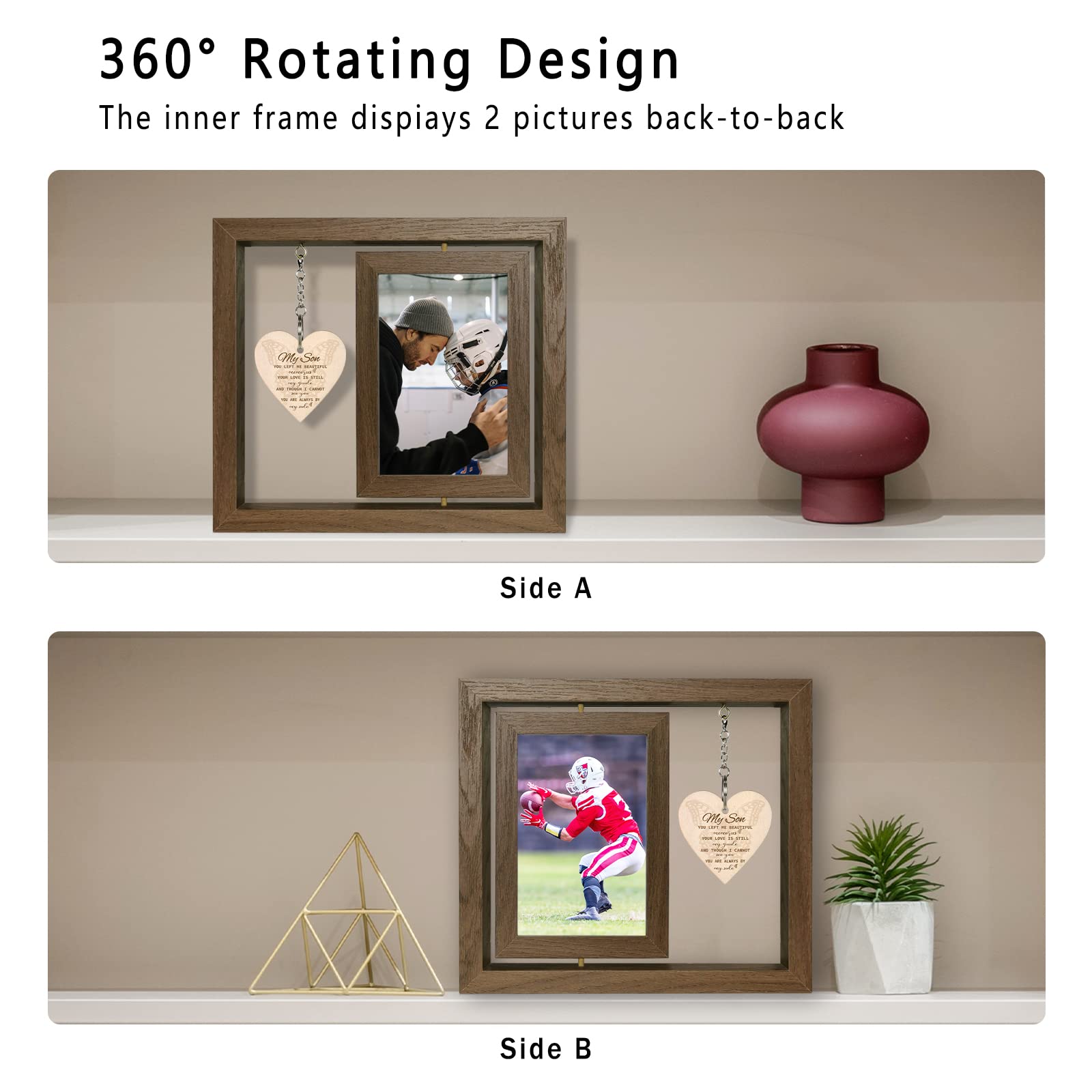 EYITUPC real glass cover memorial frame protecting memories