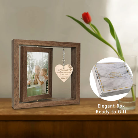 EYITUPC two-sided 4x6 back-to-back frame highlights family memories from both sides