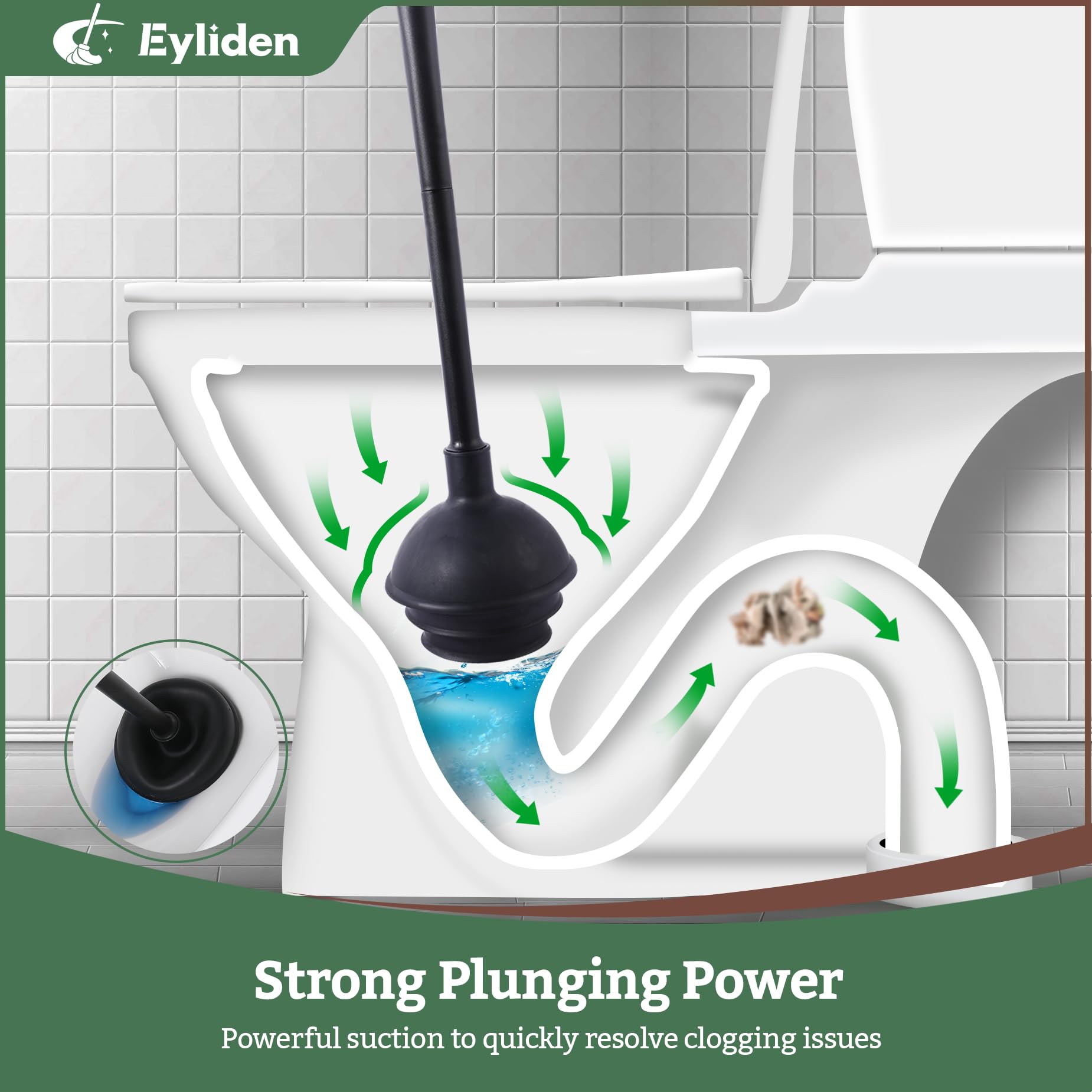 Eyliden 2-in-1 cleaning kit shown on bathroom shelf.