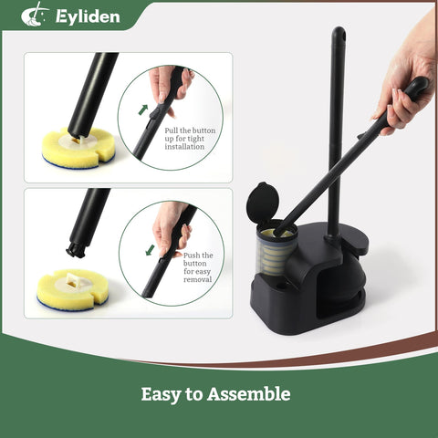Eyliden upgraded 3-step suction cup ensures secure fit.