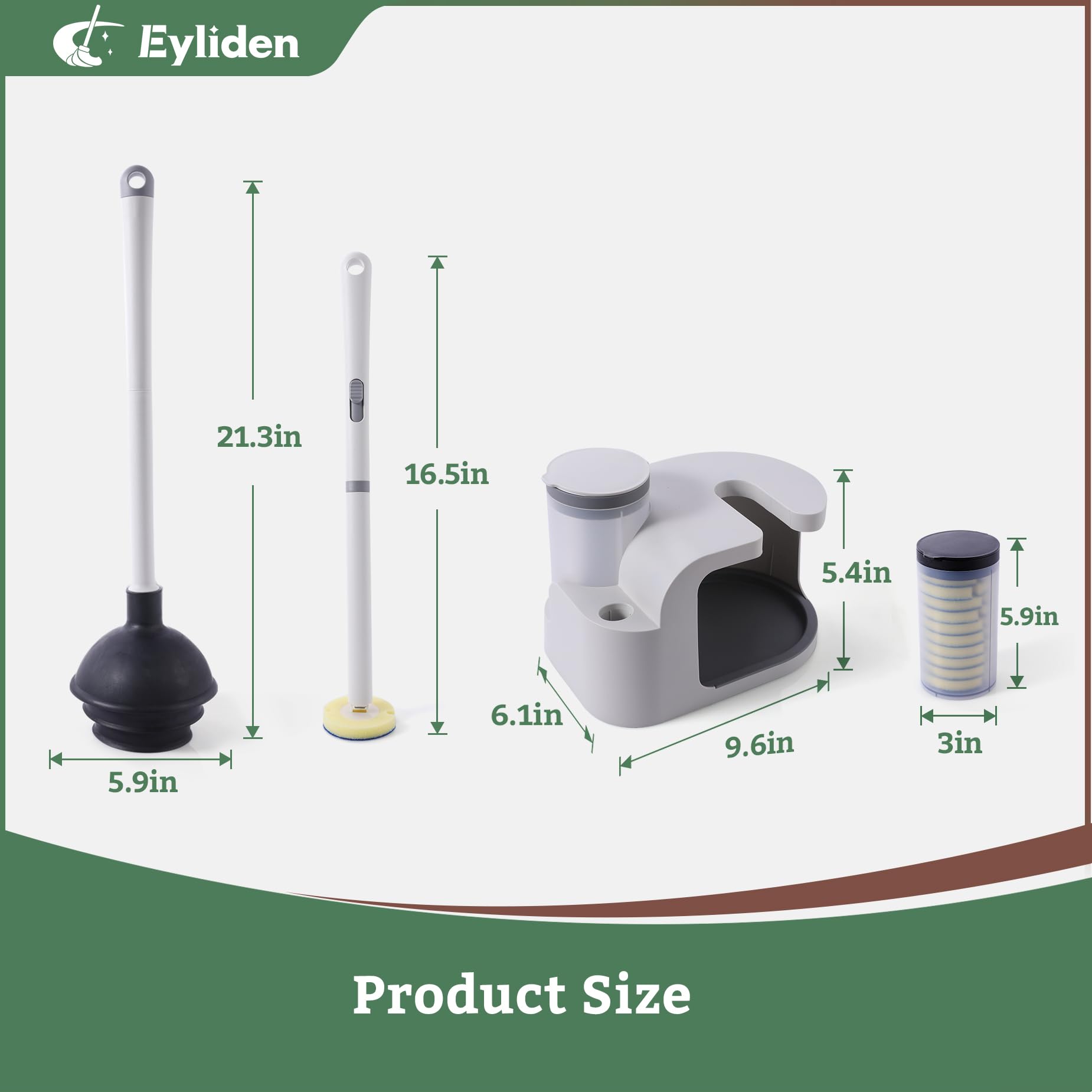 Eyliden compact storage holder keeps bathroom tidy and accessible