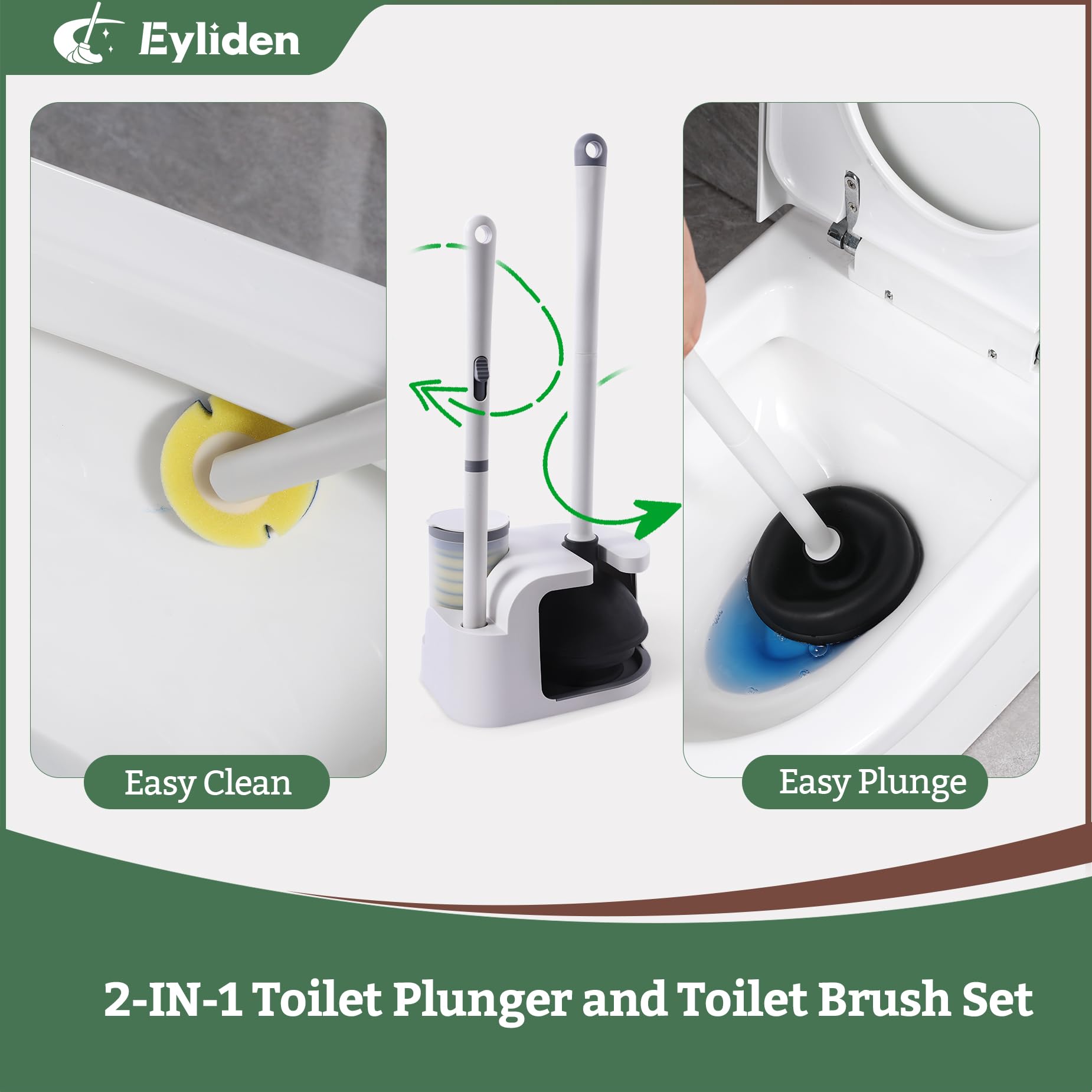 Eyliden disposable sponge heads pre-soaked for quick cleaning sessions