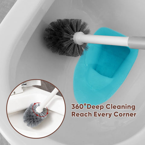 Eyliden nylon bristles deliver deep cleaning without scratching toilet surfaces.