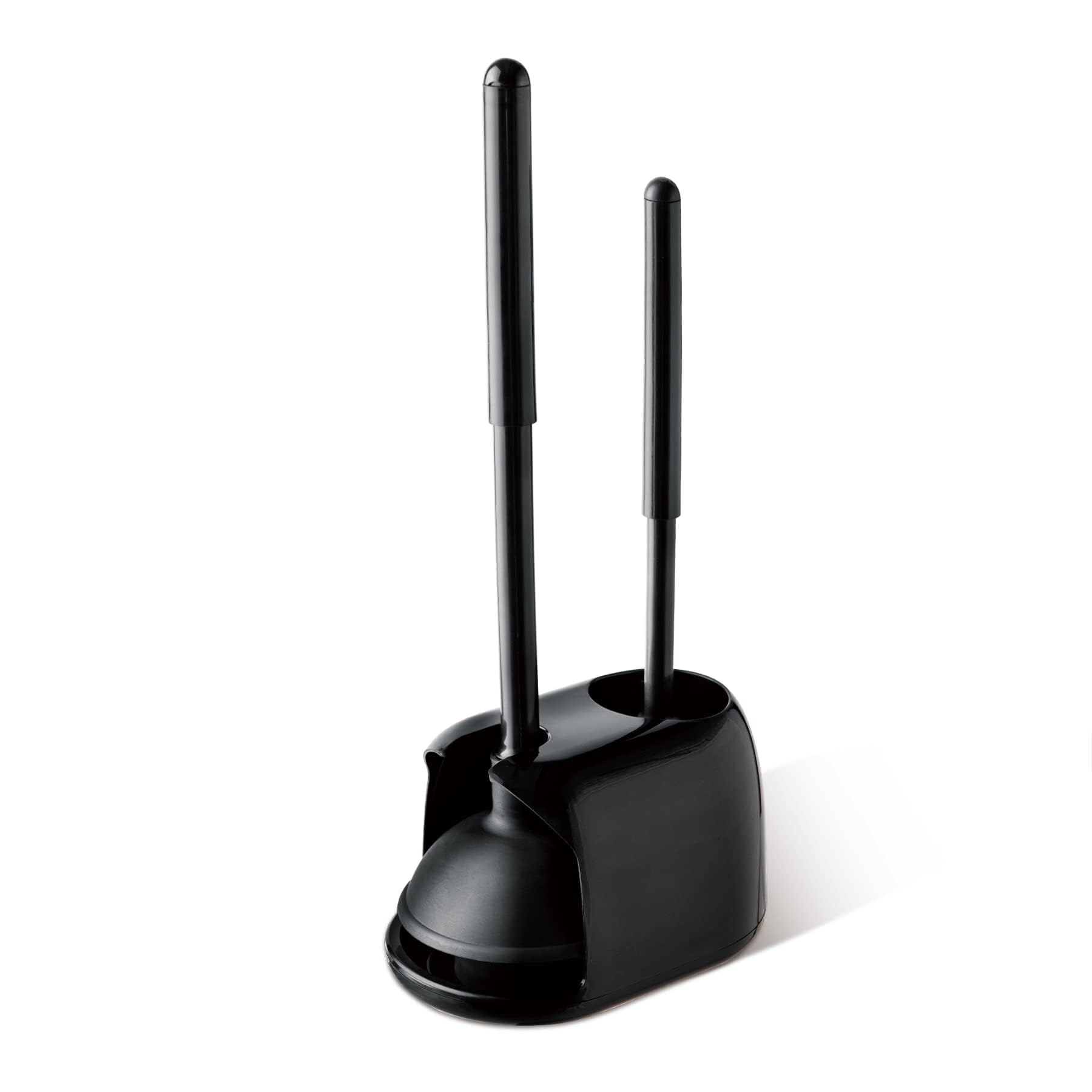 Eyliden 2-in-1 toilet plunger and brush set beside a compact holder for space-saving cleaning
