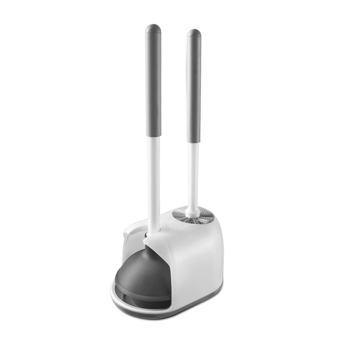 Eyliden toilet plunger brush set compact duo for small bathrooms, saving space.
