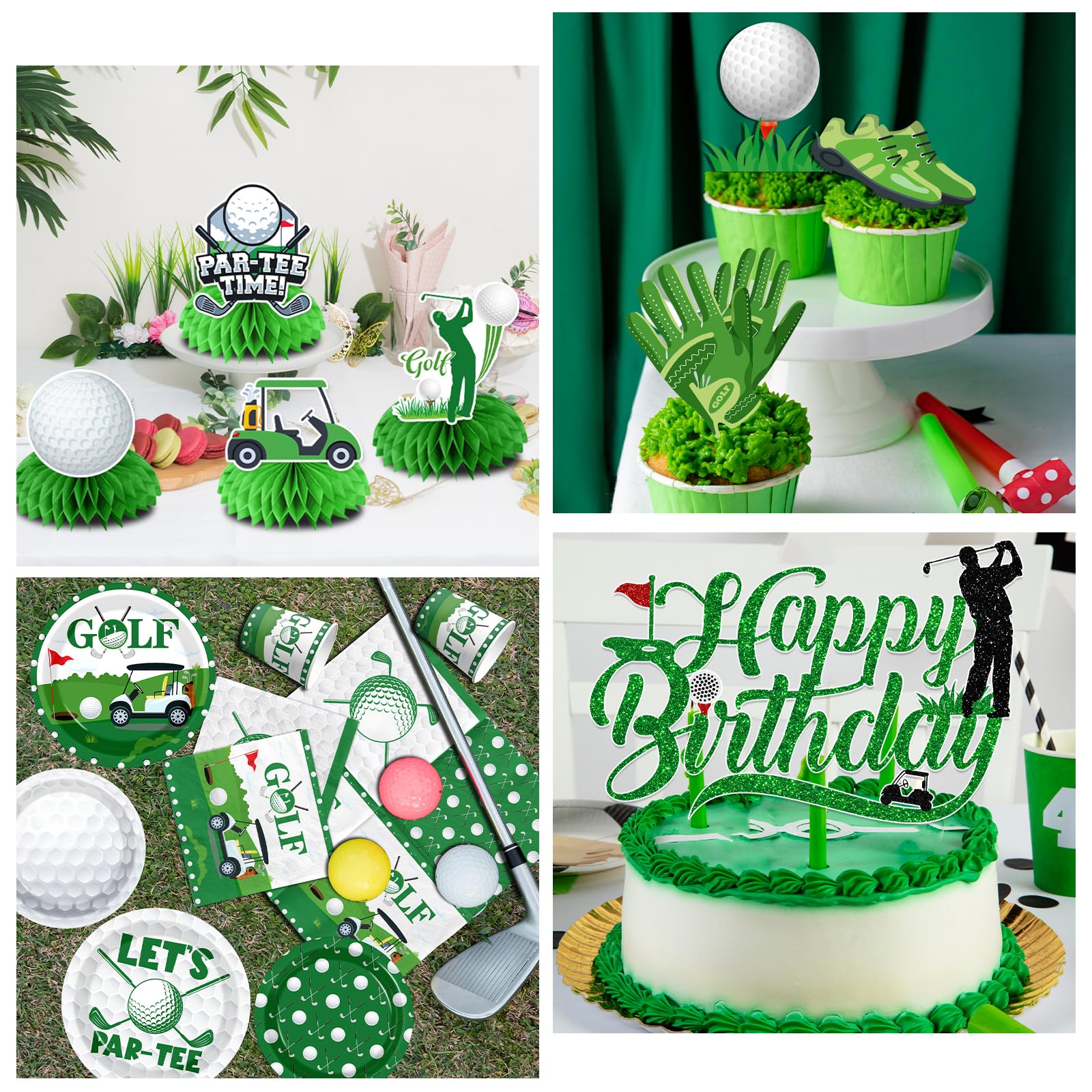EYOBZOOQ golf banner lets par-tee anchors the party vibe.