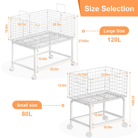 Eyteenokk easy-assembly laundry cart ready to use in minutes.
