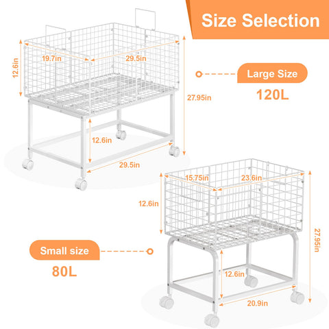 Eyteenokk large capacity 80L cart stores towels and clothes.