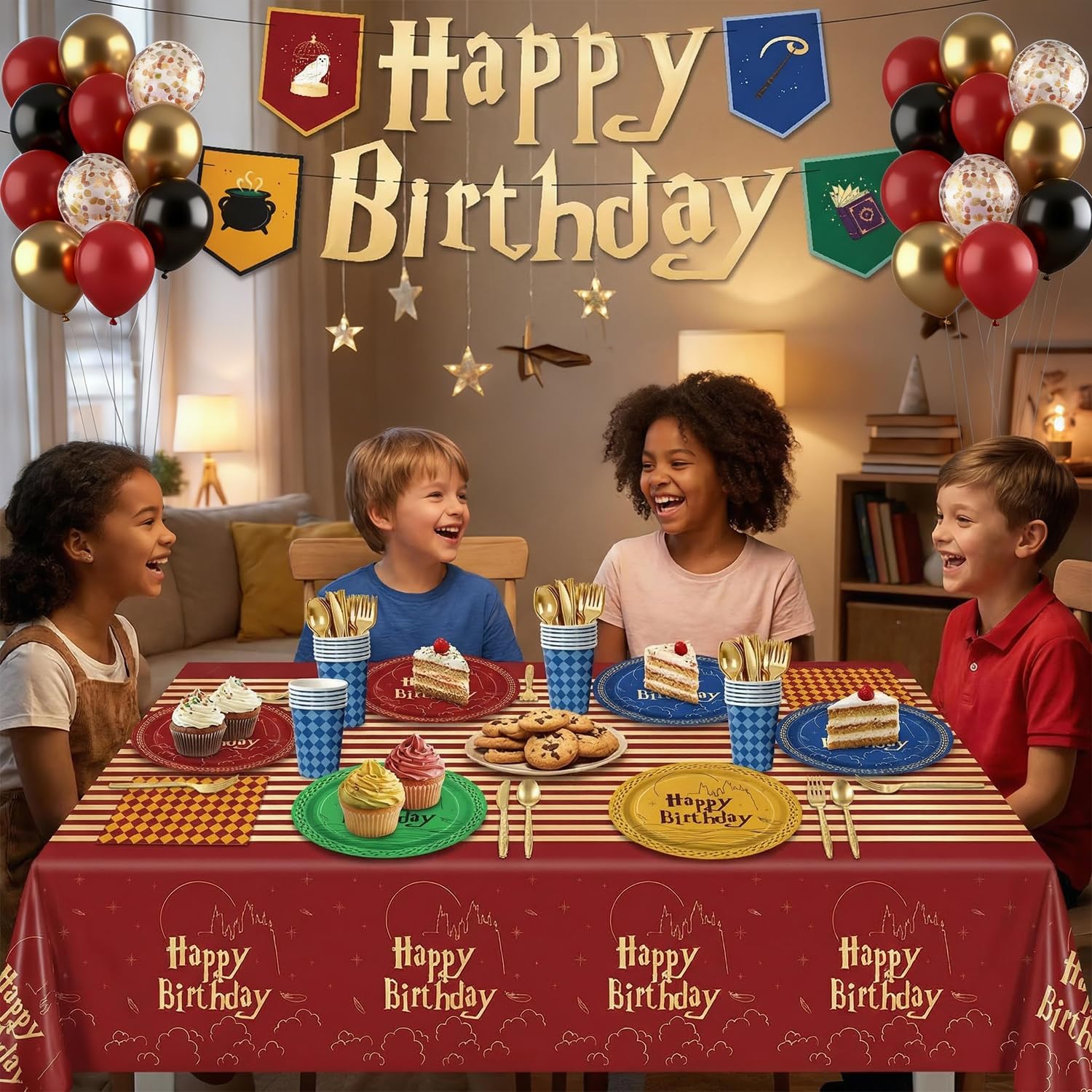 Eywusco Wizard gold cutlery set adds convenient diningware for kids