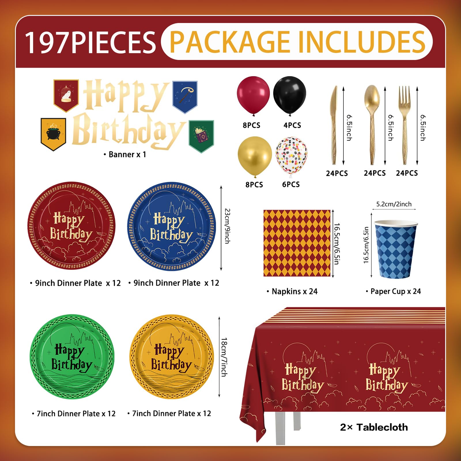 Eywusco Wizard napkins add patterned accents and easy cleanup