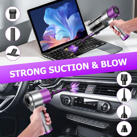EYYA dual filtration system traps dust and hair for cleaner air