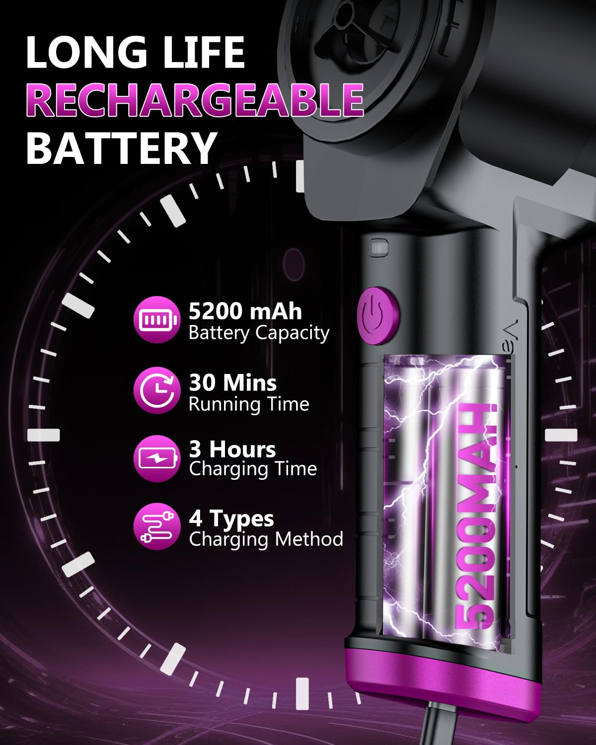 eyya Type-C fast charging supports quick home or car recharging