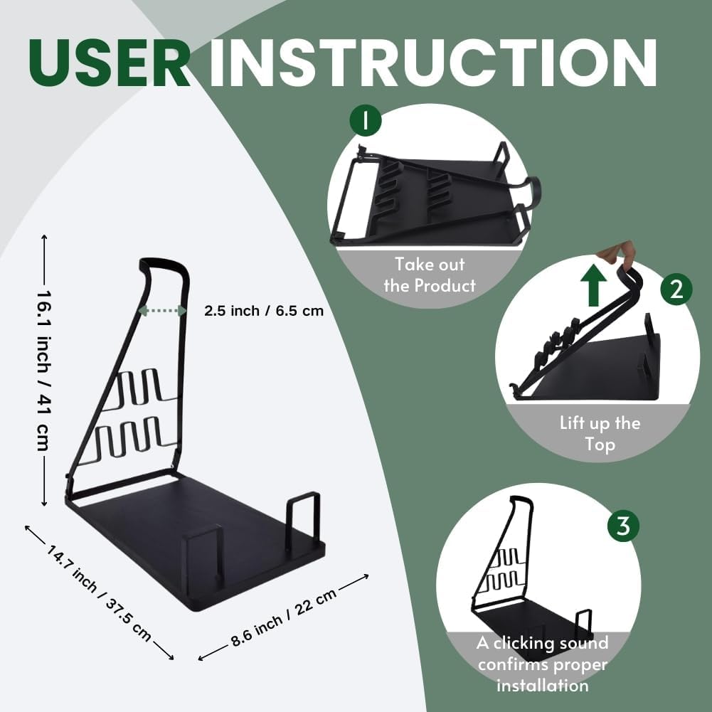 EZ SPARES vacuum stand non-slip mat keeps it stable.